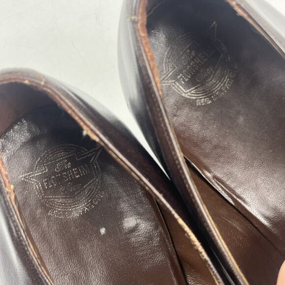 Florsheim Mens Dress Loafers Size 9.5 D Brown Leather Slip On Formal Shined main image 8